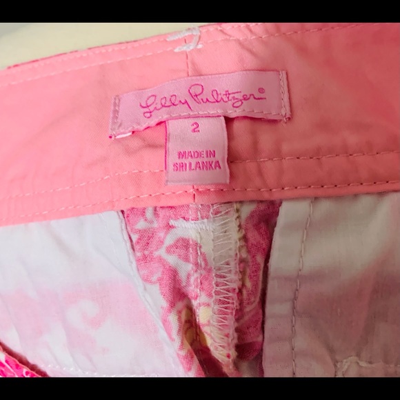 Lilly Pulitzer Walsh Shorts Chum Bucket Size 2 - Picture 3 of 5